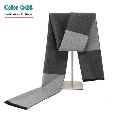 Men's Winter Warm Striped Business Scarf