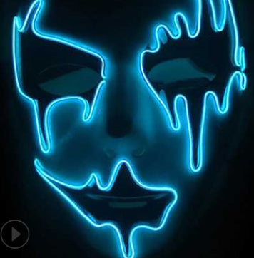 Halloween Skeleton LED Glow Mask