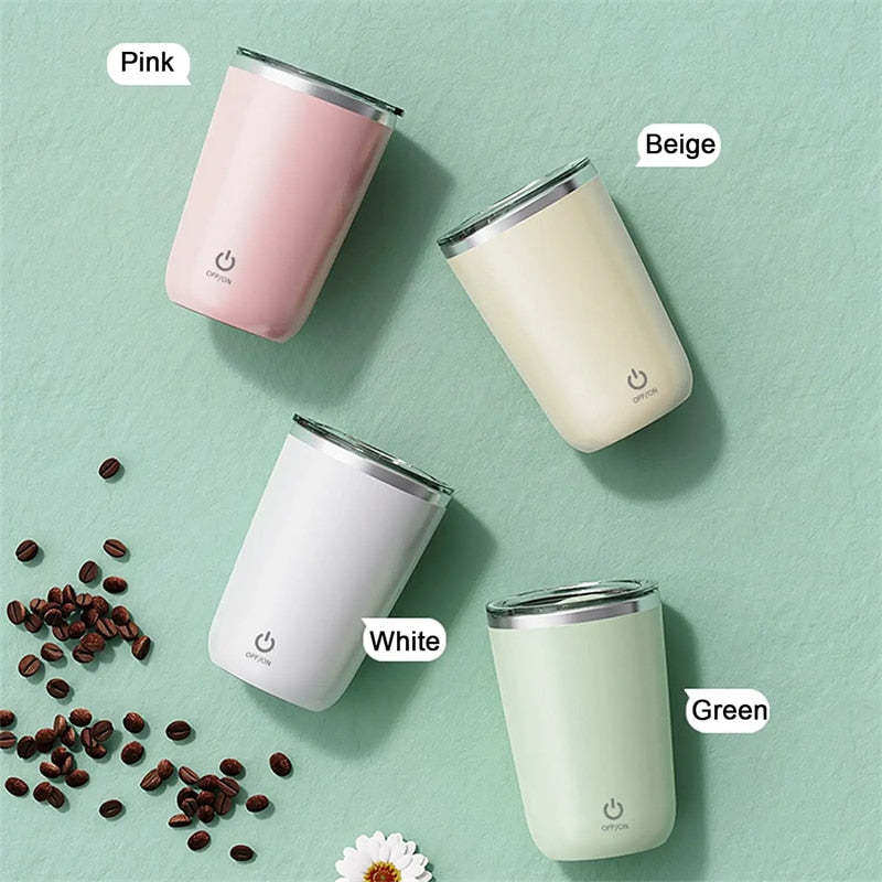 350ml Automatic Self-Stirring Mug - Electric Stainless Steel