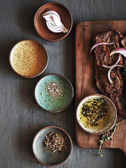 Retro Ceramic Tableware Rice Bowls Dessert Dishes