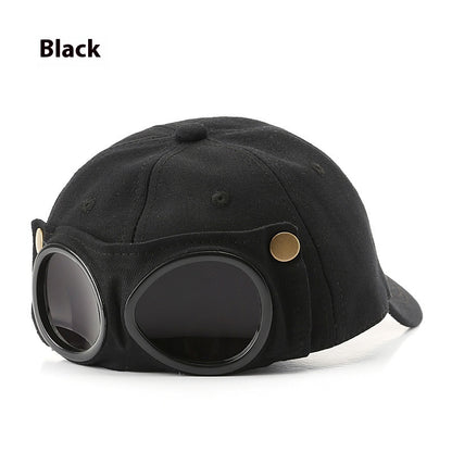 Pilot Hat Personalized Peaked Cap Sunglasses Sunshade
