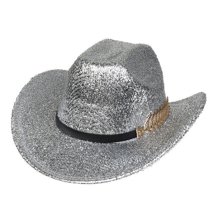 Party Dance Fluorescent Big Brim Colorful Cowboy Hat