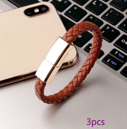 USB Bracelet Charger Cable for iPhone USB C Micro