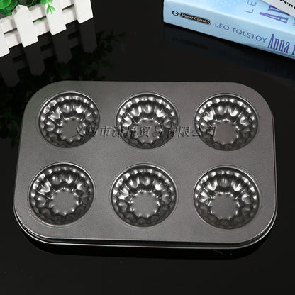 DIY Baking Tools 6 Cup Non Stick Round Cake Mold