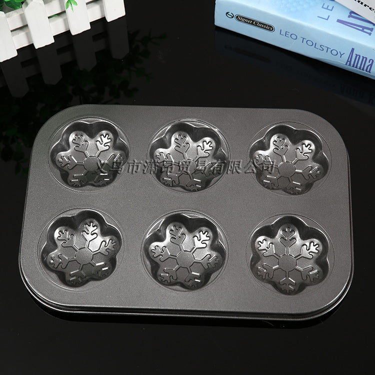 DIY Baking Tools 6 Cup Non Stick Round Cake Mold