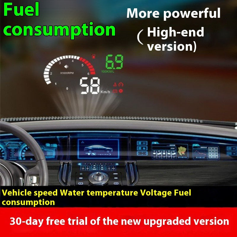Car HUD Display Fuel Voltage Projector