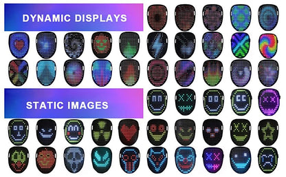 LED Gesture Mask 50 Patterns