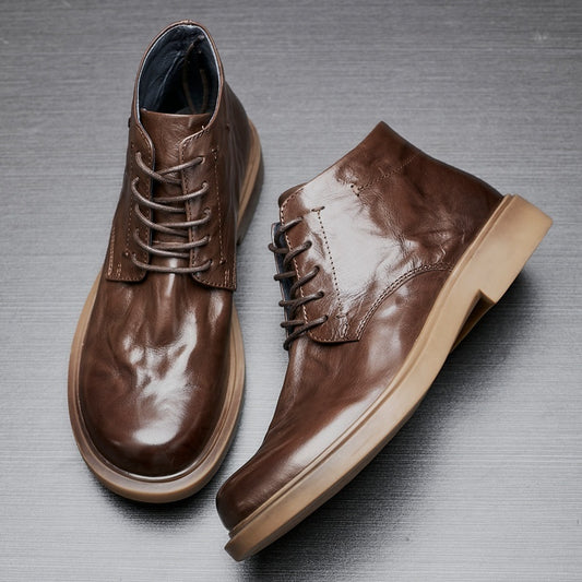 Short Business Casual High-top Martin Boots
