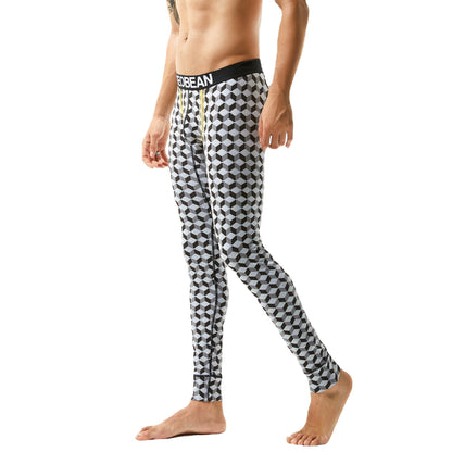Men's Elastic Breathable Cotton Thermal Long Johns