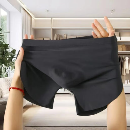 Summer Ice Silk Seamless One Piece Boxer Briefs
