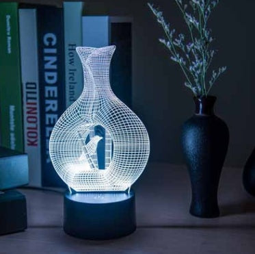 مصباح LED ليلي ثلاثي الأبعاد إبداعي