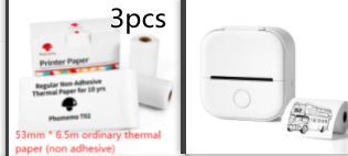Mini Portable Thermal Label Printer - Ideal for Students and Price Tags