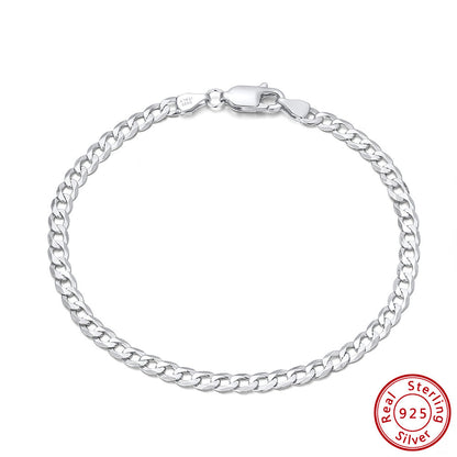 Sterling Silver Bracelet Car Flower Chain Trend