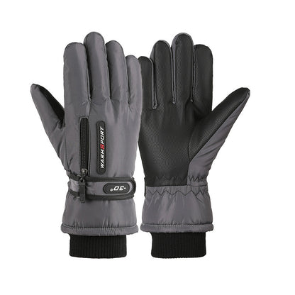 Fleece Lined Padded Windproof Cycling Gloves