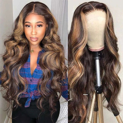 Medium & Long Curly Female Real Human Hair Wig