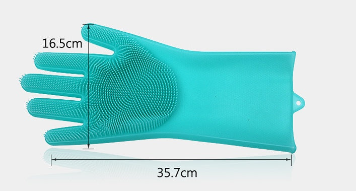 Silicone Heat-Resistant Scrubbing Gloves