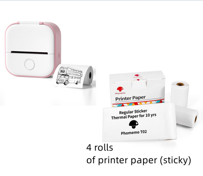 Mini Portable Thermal Label Printer - Ideal for Students and Price Tags