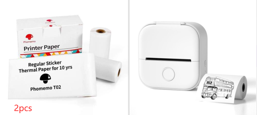 Mini Portable Thermal Label Printer - Ideal for Students and Price Tags