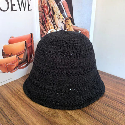 Women's Korean-style Sun Hat Knitted Hollow-out