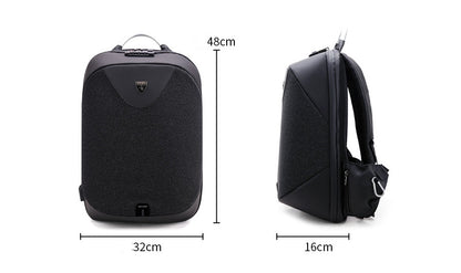Anti-Theft 15.6-Inch Laptop Backpack: Versatile British-Style Business Bag