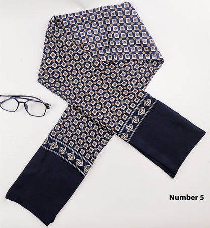 Men's Silk Cashmere Business Long Scarf