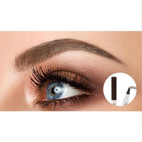 Waterproof Four-Claw Eyebrow Pen - Natural Eyebrow Tint Fork Tip Pencil