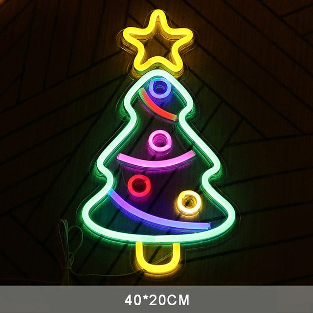LED Christmas Acrylic Neon Festival Decorations