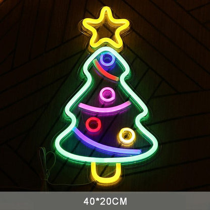 LED Christmas Acrylic Neon Festival Decorations