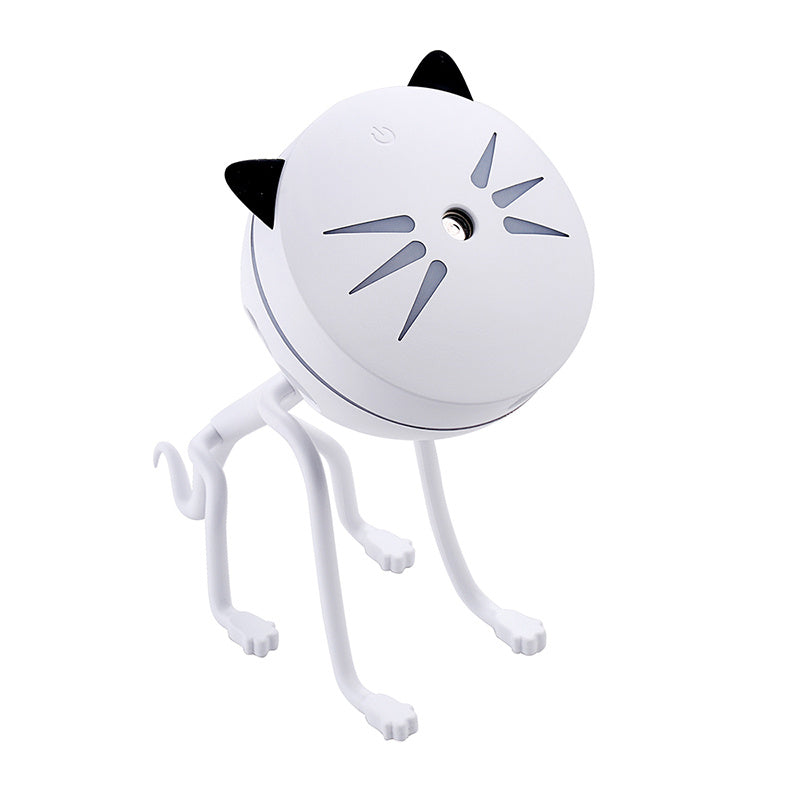 150ml Cat Ultrasonic Humidifier & LED Aromatherapy Diffuser