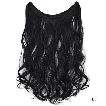 22 Inch Invisible Wire Hair Extensions Synthetic