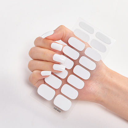 Nailart Sticker Pure Solid Color Self Adhesive