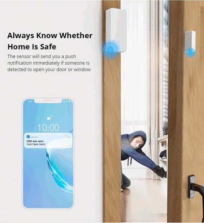 Wireless WiFi Door Window Sensor No Network Needed