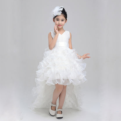 Flower Girl Princess Dress with Train