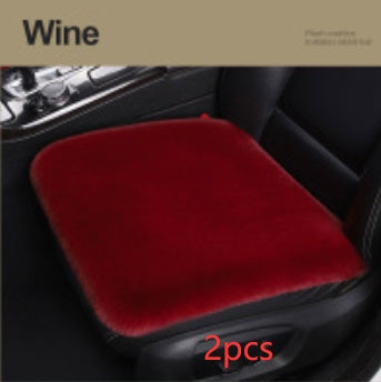 Car Seat Winter Plush Single Seat Square Cushion