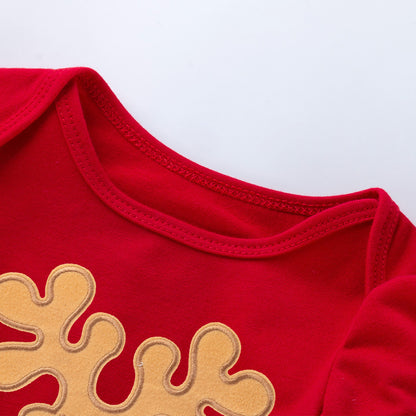 Baby Short Sleeve Cartoon Romper Mesh Dress