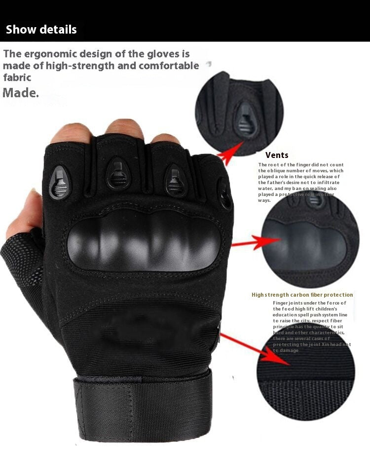 Military Tactical Men's Outdoor Fingerless Gloves