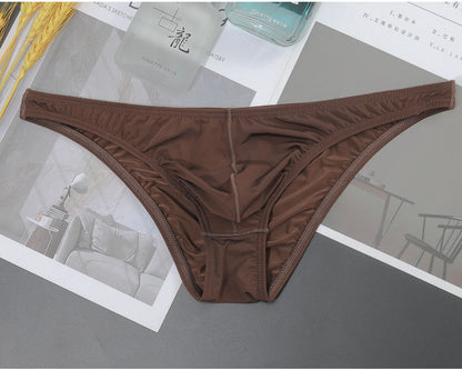New Transparent Men's Ice Silk T-shaped Briefs