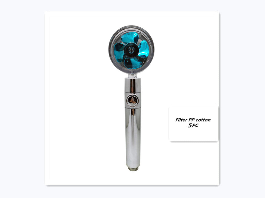 Turbo Propeller Shower Head Handheld High Pressure