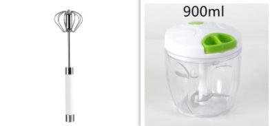 Semi-automatic Stainless Steel Egg Beater and Whisk