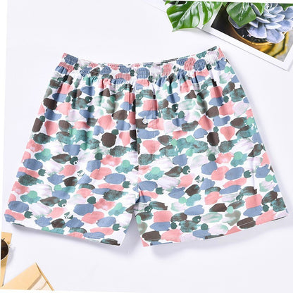 Men's Casual Arrow Print Plaid Boxer Briefs