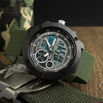 Waterproof Double Display Sports Watch