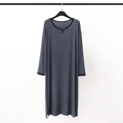 Long Soft Draping Bathrobe Men's Pajamas