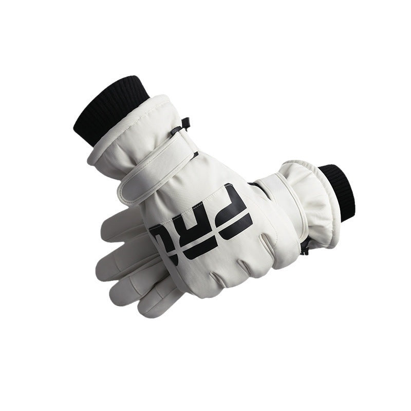 Non-slip Waterproof Fleece Lined Warm Gloves Women