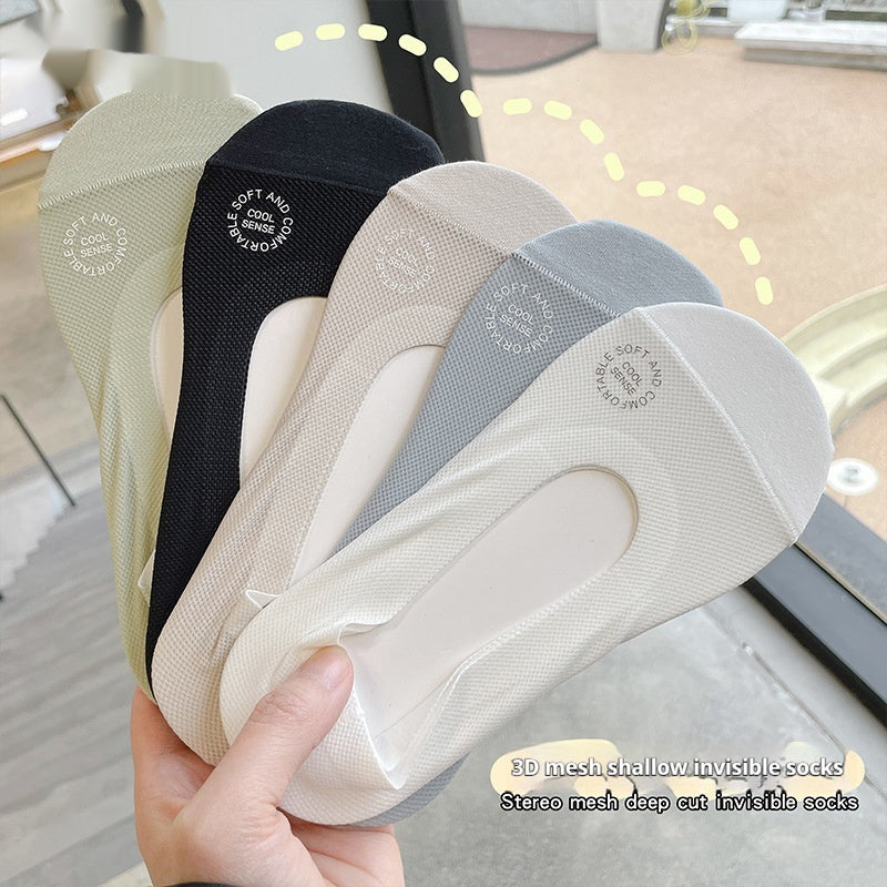 Three-dimensional Mesh Breathable Invisible Boat Socks