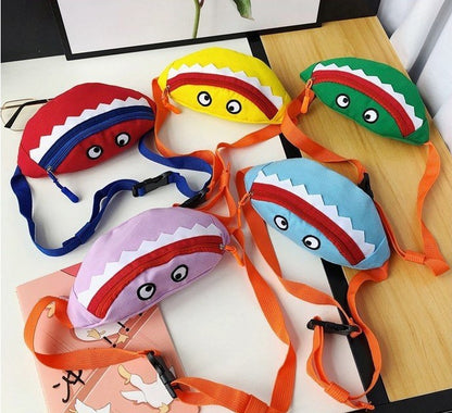 Cartoon Children's Canvas Embroidered Crossbody Bag