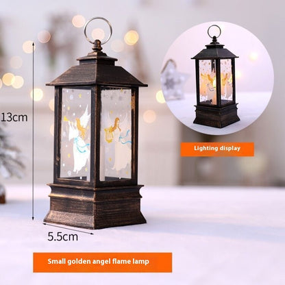Christmas Santa Claus LED Oil Lamp Night Light