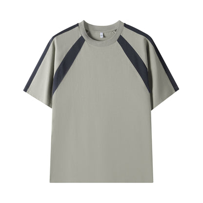 Double Yarn Cotton Round Neck Tee