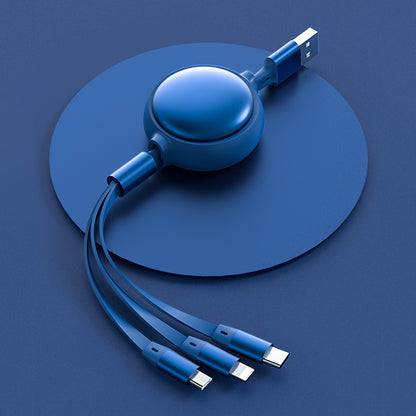 3 in 1 USB Cable Micro USB Type-C 2.4A Retractable