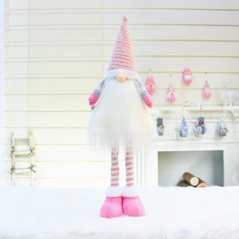 Christmas Telescopic Faceless Doll Decoration