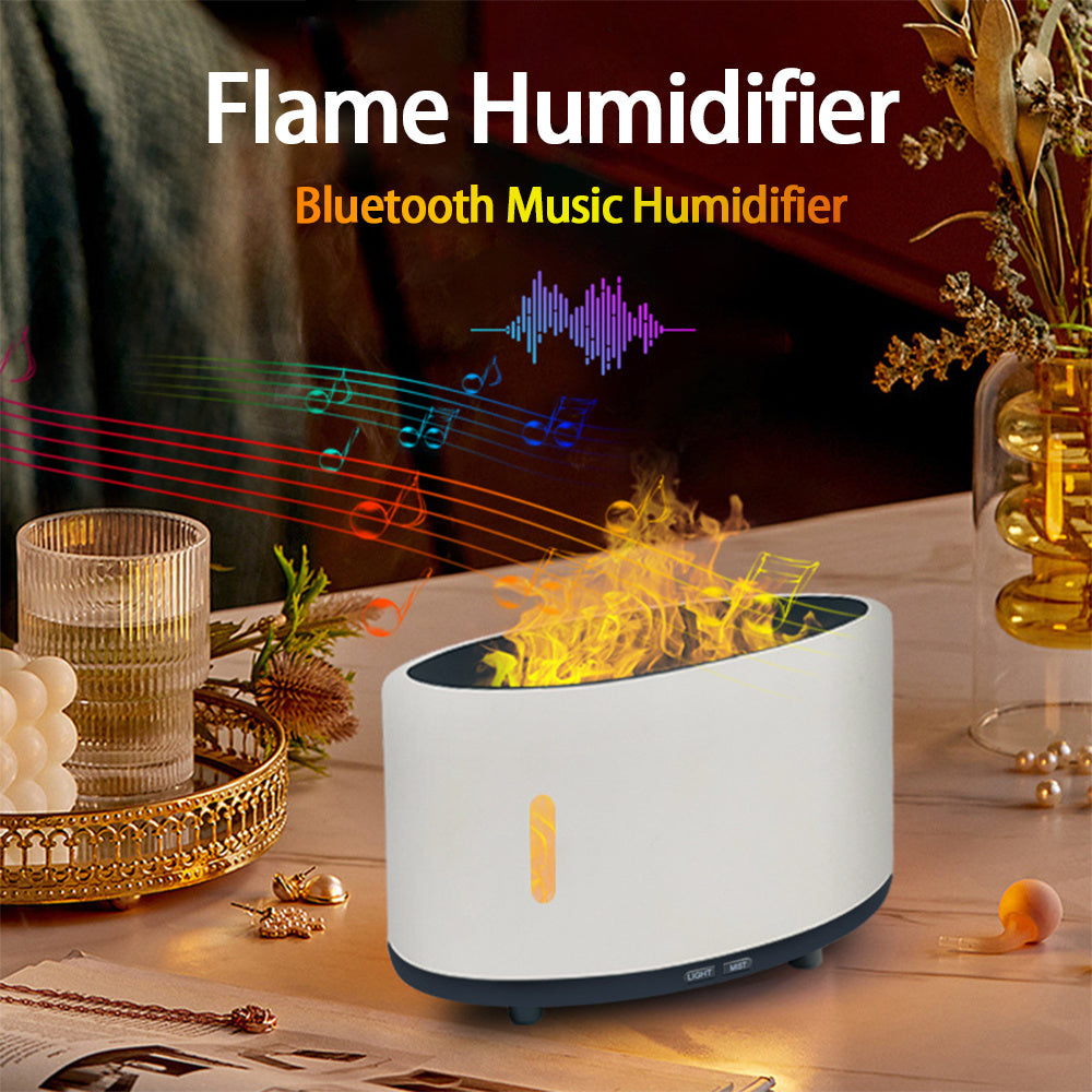 Flame Humidifier LED Bluetooth Aromatherapy
